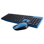 Ficha técnica e caractérísticas do produto Kit Teclado + Mouse Sem Fio ABNT2, Azul/Preto, TC246 - Multilaser