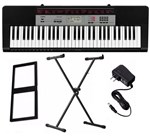 Kit Teclado Musical CTK-1500 Casio + Fonte + Suporte