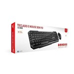 Ficha técnica e caractérísticas do produto Kit Teclado Sem Fio + Mouse Sem Fio C3 Tech K-W40 Preto