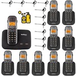 Ficha técnica e caractérísticas do produto Kit Telefone Fixo Sem Fio 2 Linhas com 9 Ramal Bina Headset - Intelbras