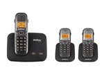 Ficha técnica e caractérísticas do produto Kit Telefone 2 Linhas Ts 5150 + 2 Ramais Ts 5121 Intelbras