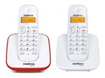 Ficha técnica e caractérísticas do produto Kit Telefone S Fio TS 3110 + Ramal Intelbras Branco Vermelho