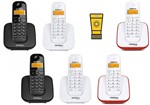 Ficha técnica e caractérísticas do produto Kit Telefone Sem Fio com 5 Ramal Loja Escritorio Consultorio - Intelbras