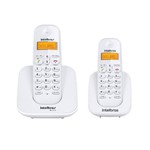Ficha técnica e caractérísticas do produto Kit Telefone Sem Fio Ts 3110 + 1 Ramal Ts 3111 Branco Intelbras