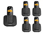 Ficha técnica e caractérísticas do produto Kit Telefone Sem Fio Ts 3110 + 4 Ramais Ts 3111 Intelbras