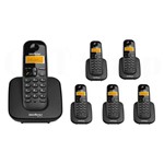 Ficha técnica e caractérísticas do produto Kit Telefone Sem Fio Ts 3110 + 5 Ramal Ts 3111 Intelbras