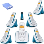 Ficha técnica e caractérísticas do produto Kit Telefone sem fio TS 3110 Com 5 Ramal e Interface celular