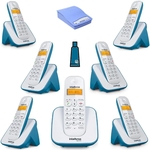 Ficha técnica e caractérísticas do produto Kit Telefone sem fio TS 3110 Com 6 Ramal e Interface celular