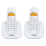 Ficha técnica e caractérísticas do produto Kit Telefone Sem Fio TS 3110 com Ramal Adicional Intelbras Branco Dect 6.0 com Identificação de Chamadas.