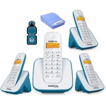 Ficha técnica e caractérísticas do produto Kit Telefone sem fio TS 3110 Com 3 Ramal e Interface celular