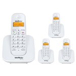 Ficha técnica e caractérísticas do produto Kit Telefone Sem Fio Ts 3110 com 3 Ramal Intelbras Branco