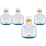Ficha técnica e caractérísticas do produto Kit Telefone Sem Fio Ts 3110 Com 3 Ramal Ts 3111 Intelbras