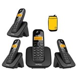 Ficha técnica e caractérísticas do produto Kit Telefone Sem Fio TS 3110 Intelbras com 3 Ramal Extensão