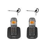 Ficha técnica e caractérísticas do produto Kit Telefone Sem Fio TS 5120 com Ramal e Headset Intelbras