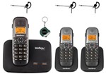 Ficha técnica e caractérísticas do produto Kit Telefone Sem Fio Ts 5150 Bina 2 Ramal Headset Intelbras