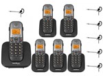 Ficha técnica e caractérísticas do produto Kit Telefone TS 5120 + 5 Ramal TS 5121 + 6 Headset Intelbras