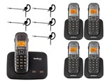 Ficha técnica e caractérísticas do produto Kit Telefone TS 5150 + 4 Ramal TS 5121 + 5 Headset Intelbras