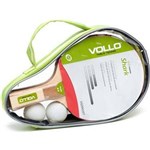 Ficha técnica e caractérísticas do produto Kit Tenis de Mesa Ping Pong 2 Raquetes + 2 Bolas
