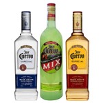 Ficha técnica e caractérísticas do produto Kit Tequila Jose Cuervo Prata + Tequila Ouro + Margarita Mix