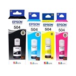 Ficha técnica e caractérísticas do produto Kit Tinta Original Epson L4150 T504 4 cores