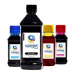 Ficha técnica e caractérísticas do produto Kit Tintas L220 para Epson Bulk Ink Valejet Black 500ml Coloridas 100ml