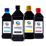 Ficha técnica e caractérísticas do produto Kit Tintas para Epson L565 Bulk Ink Valejet CMYK Black Coloridas