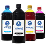 Ficha técnica e caractérísticas do produto Kit Tintas Para Epson L6161 Pigmentada Black | Corante Coloridas (1l) - Valejet