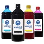 Ficha técnica e caractérísticas do produto Kit Tintas para Epson L6161 Pigmentada Black e Corante Coloridas Valejet 1L