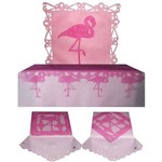 Ficha técnica e caractérísticas do produto Kit Toalhas de Mesa e Painel/festa Flamingo