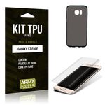 Ficha técnica e caractérísticas do produto Kit Tpu Fumê Samsung S7 Edge Película de Vidro + Capa Tpu Fumê -Armyshield
