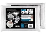 Ficha técnica e caractérísticas do produto Kit 2 Travesseiro com Espuma Viscoelástica - Fibrasca NASA Double Comfort