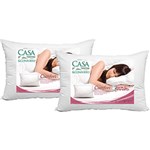 Ficha técnica e caractérísticas do produto Kit Travesseiro Comfort com Íons de Prata 2 Peças - Casa & Conforto