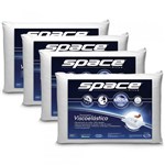 Ficha técnica e caractérísticas do produto Kit Travesseiro Nasa Nap Space Viscoelástico 4 Peças