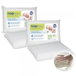 Ficha técnica e caractérísticas do produto Kit 4 Travesseiros Infantil Nasa Nap Baby Hipoalergênico