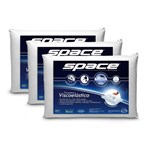 Ficha técnica e caractérísticas do produto Kit Travesseiros Nasa Nap Space Viscoelástico - 3 Peças