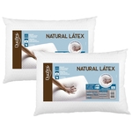 Ficha técnica e caractérísticas do produto Kit 2 Travesseiros Natural Látex 50x70cm - Duoflex