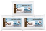 Ficha técnica e caractérísticas do produto Kit 3 Travesseiros Natural Látex 50x70cm - Duoflex