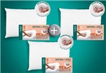 Ficha técnica e caractérísticas do produto Kit 3 Travesseiros Natural Látex Alto - 50 X 70 Cm - Duoflex