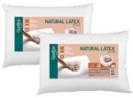 Ficha técnica e caractérísticas do produto Kit 2 Travesseiros Natural Látex Alto 50x70cm - Duoflex
