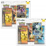 Kit 2 Triple Pack Coleção Pokémon Míticos Genesect e Meloetta