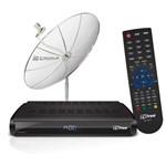 Ficha técnica e caractérísticas do produto Kit Tv Free - Antena 1,5m + Receptor Monoponto Digital/Analógico Tvft15 - Cromus