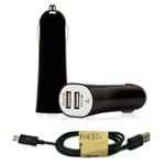 Kit Veicular 2x1: Carregador + Cabo Micro Usb V8 Para Galaxy Alpha A850