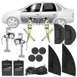 Ficha técnica e caractérísticas do produto Kit Vidro Elétrico Sensorizado Corsa Hatch Sedan Wagon 99 a 02 Classic 98 a 16 4p Completo