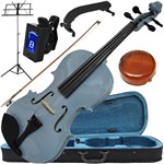 Ficha técnica e caractérísticas do produto Kit Violino 4/4 Cinza Completo Arco Breu Afinador