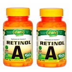 Ficha técnica e caractérísticas do produto Kit 2 Vitamina a Retinol 120 Cápsulas 500mg Unilife