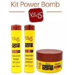Ficha técnica e caractérísticas do produto Kit Vitiss Power Bomb Shampoo 300ml + Condicionador 300ml + Máscara 250g