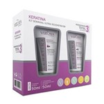 Ficha técnica e caractérísticas do produto Kit Vizcaya Keratina Ultra Reconstrutor Shampoo + Máscara de Tratamento - 50ml + 50ml