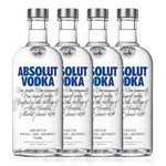 Ficha técnica e caractérísticas do produto Kit Vodka Absolut 750ml - 4 Unidades