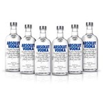 Ficha técnica e caractérísticas do produto Kit Vodka Absolut 750ml - 6 Unidades