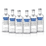 Ficha técnica e caractérísticas do produto Kit Vodka Absolut Original 1L - 6 Unidades